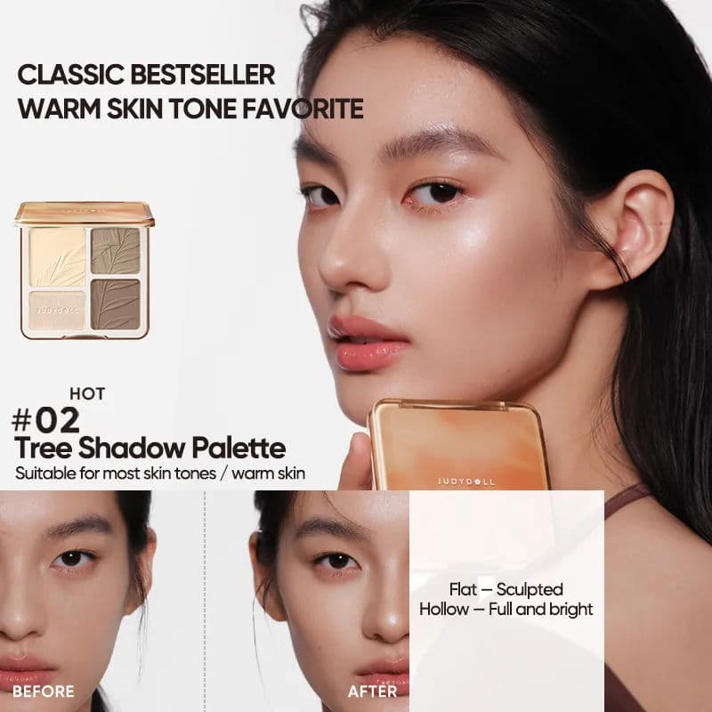 2 IN 1 Highlighter Contour Palette - 2 Colors 7