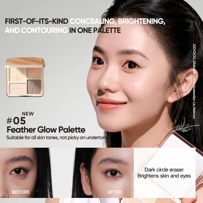 2 IN 1 Highlighter Contour Palette - 2 Colors 8