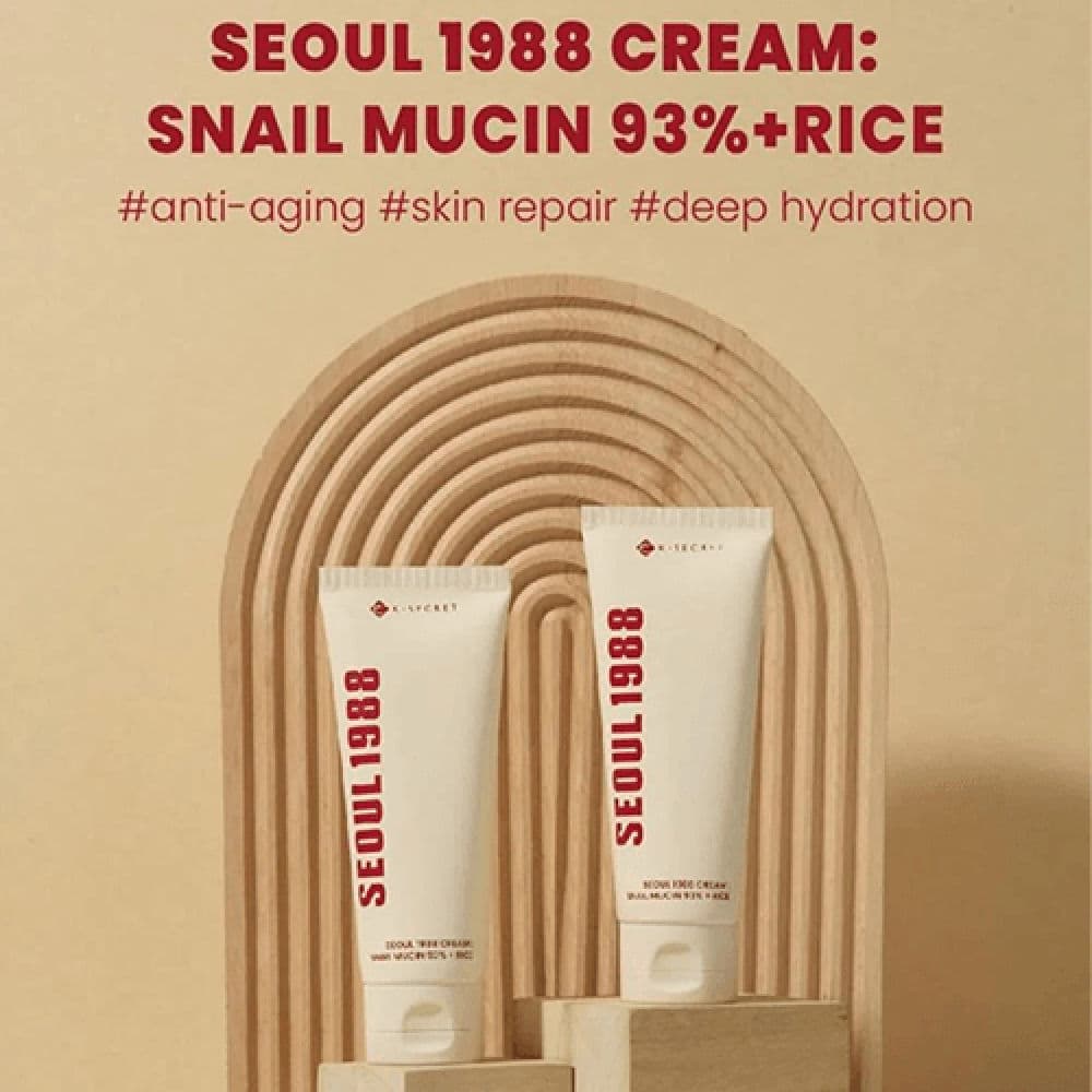 SEOUL 1988 Cream : Snail Mucin 93% + Rice 2