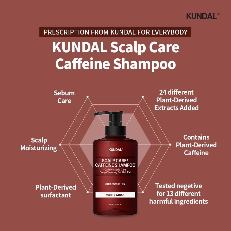 Natural Caffeine Hair Care + Caffeine Shampoo - 3 Types 4