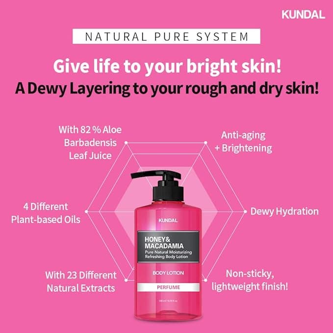 Honey & Macadamia Pure Natural Moisturizing Refreshing Body Lotion 3