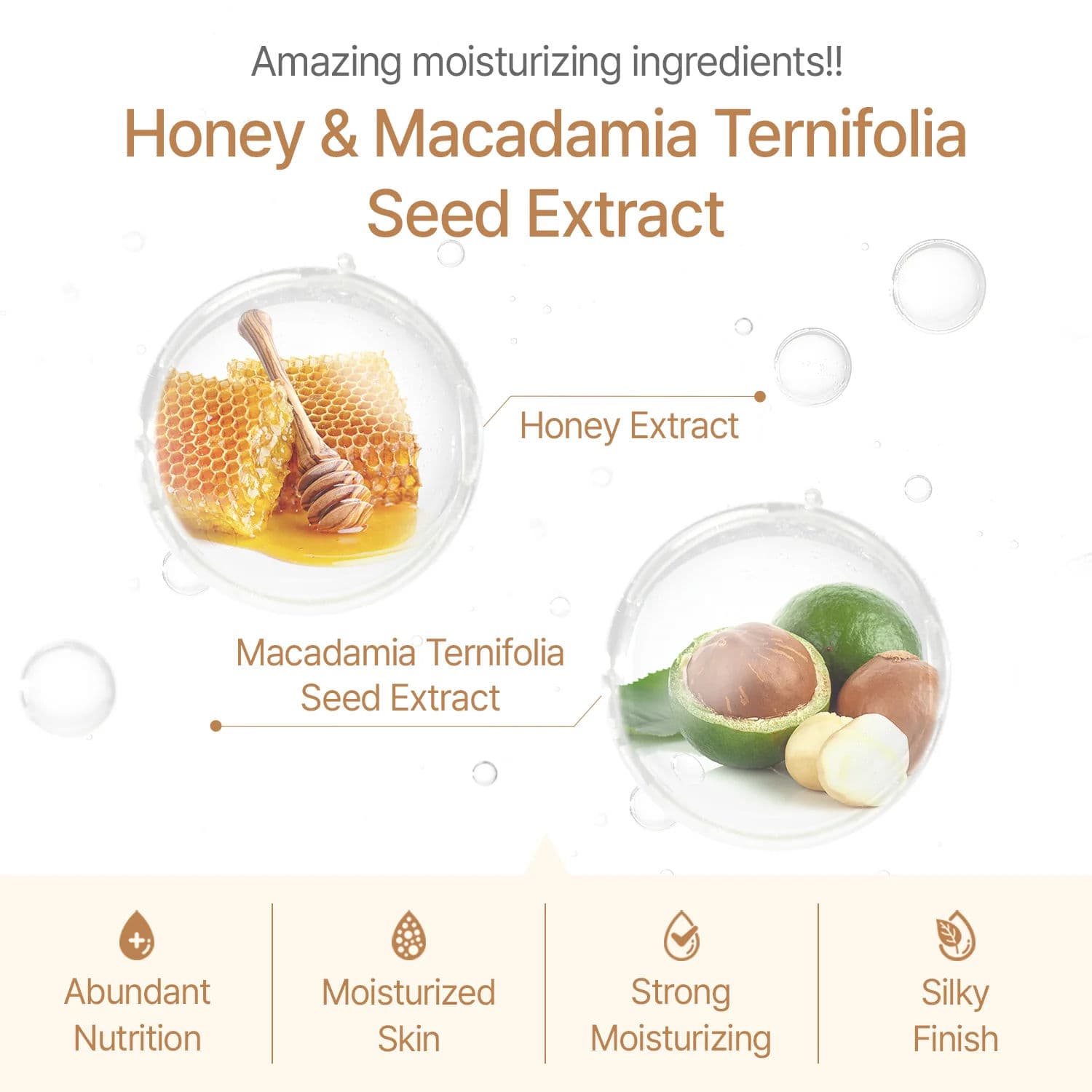Honey & Macadamia Pure Natural Moisturizing Refreshing Body Lotion 5
