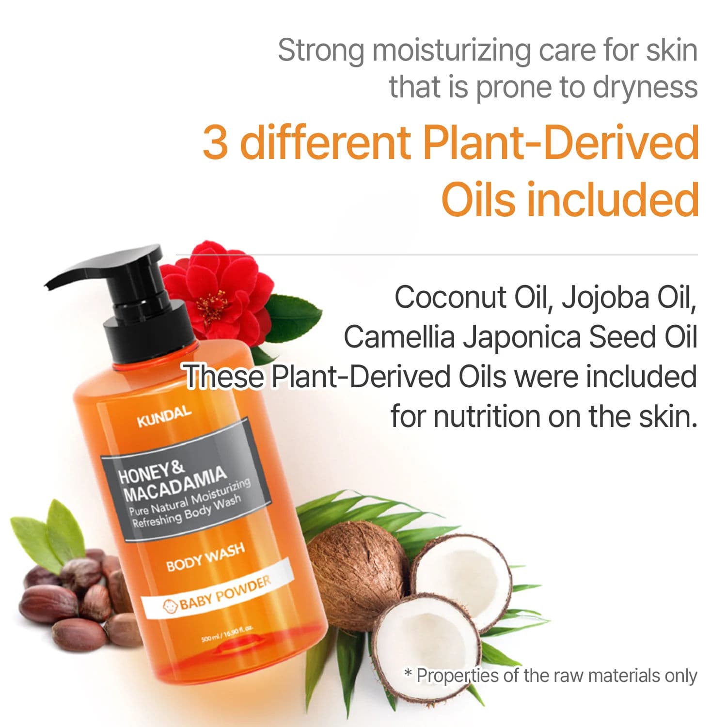 Honey & Macadamia Pure Natural Moisturizing Refreshing Body Wash 5