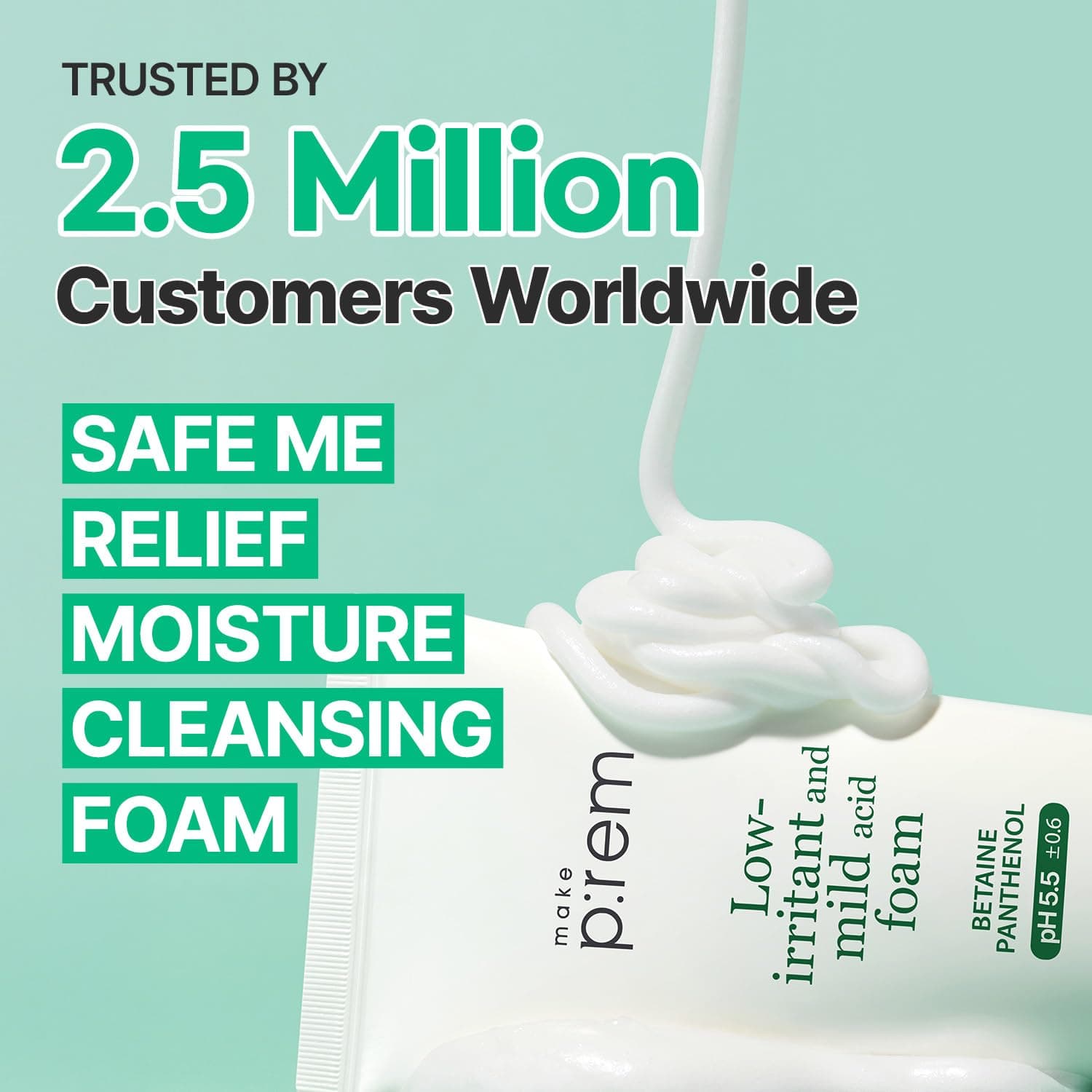 Safe Me. Relief Moisture Cleansing Foam 2