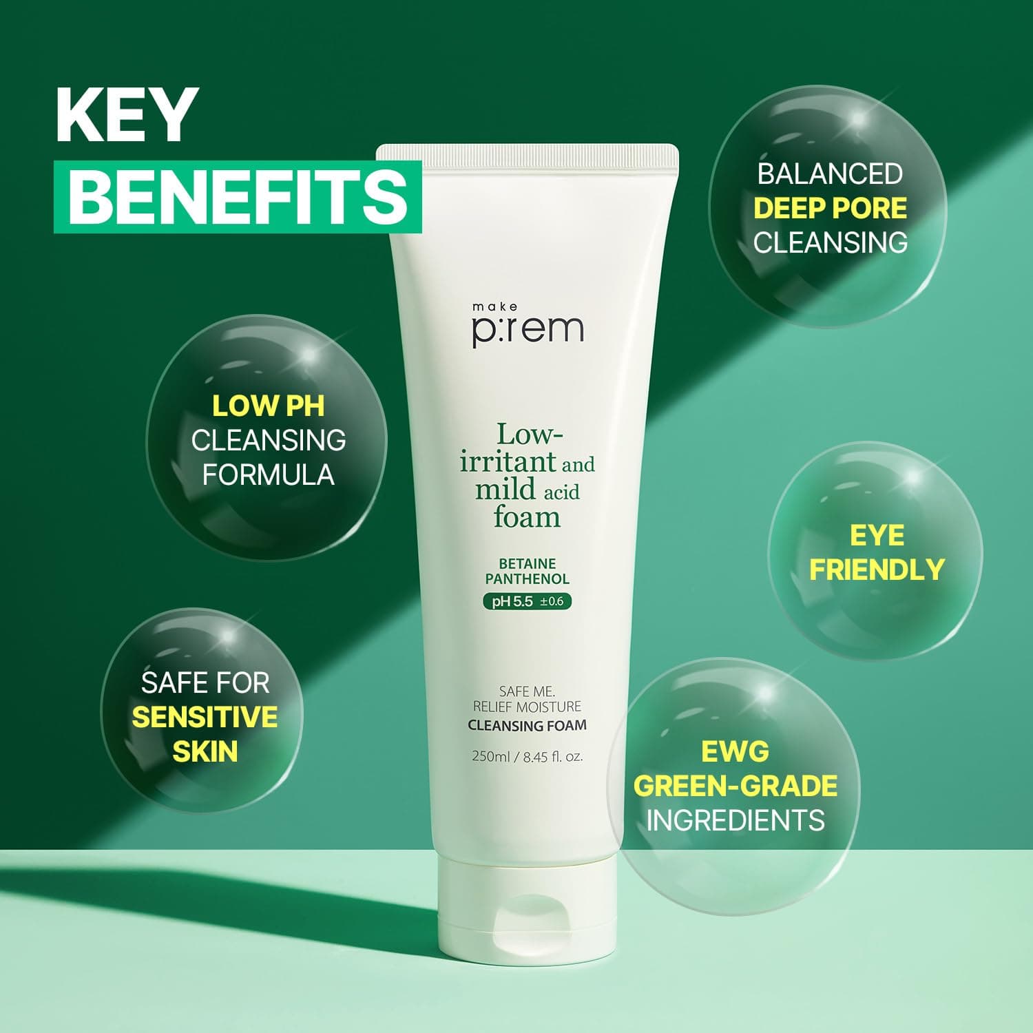 Safe Me. Relief Moisture Cleansing Foam 3