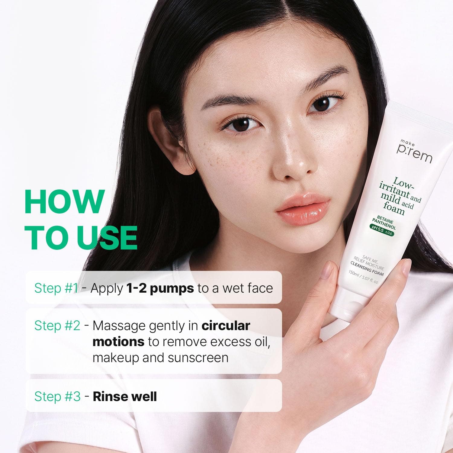 Safe Me. Relief Moisture Cleansing Foam 7