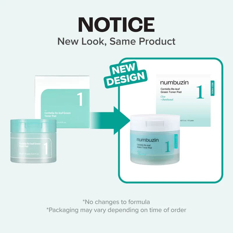 No.1 Centella Re-Leaf Green Toner Pad 2