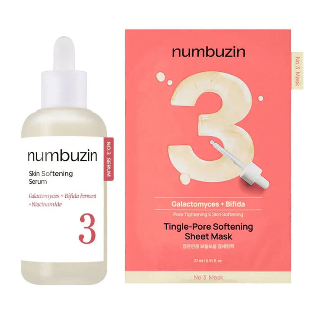 Skin softening serum 80ml special set+No.3 sheet mask 2