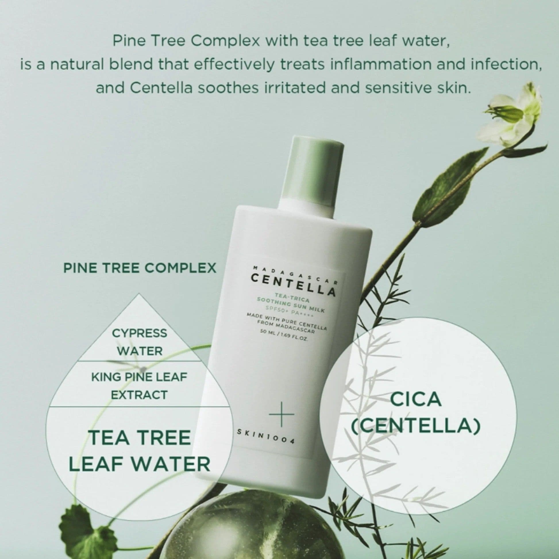 Madagascar Centella Tea-Trica Soothing Sun Milk 2