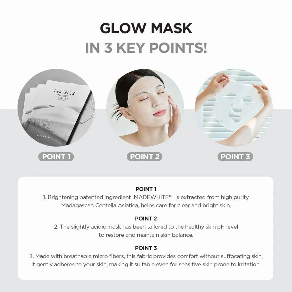 Madagascar Centella Tone Brightening Glow Mask 5