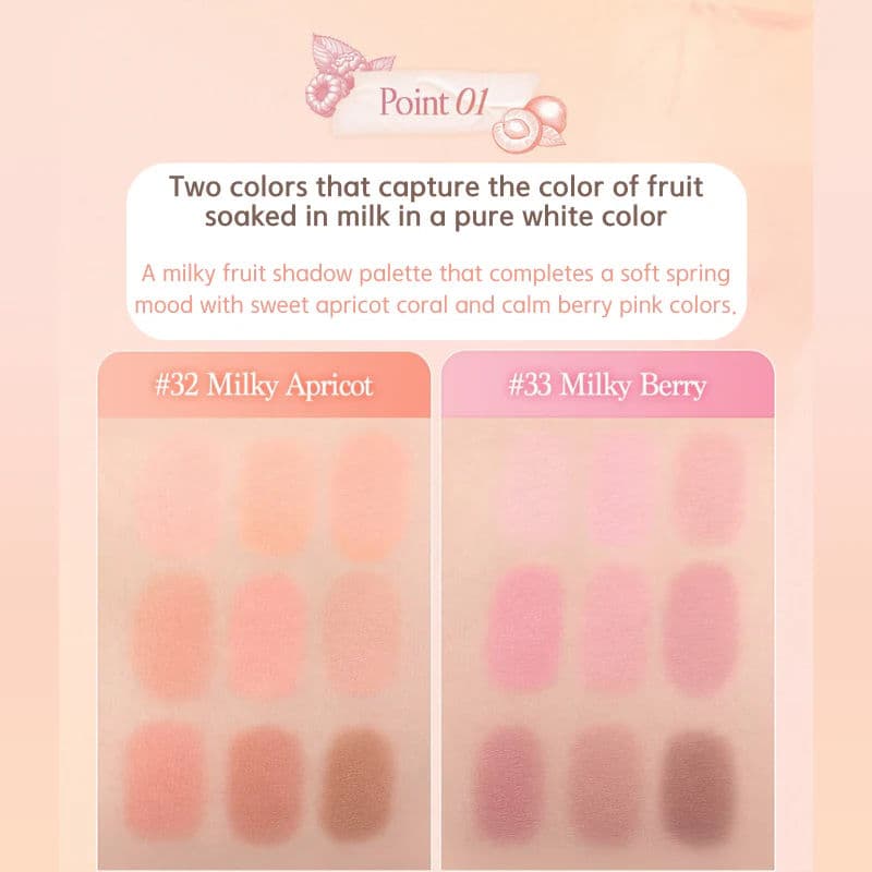 Shadow Palette Milky Fruits Collection - 2 Types 4