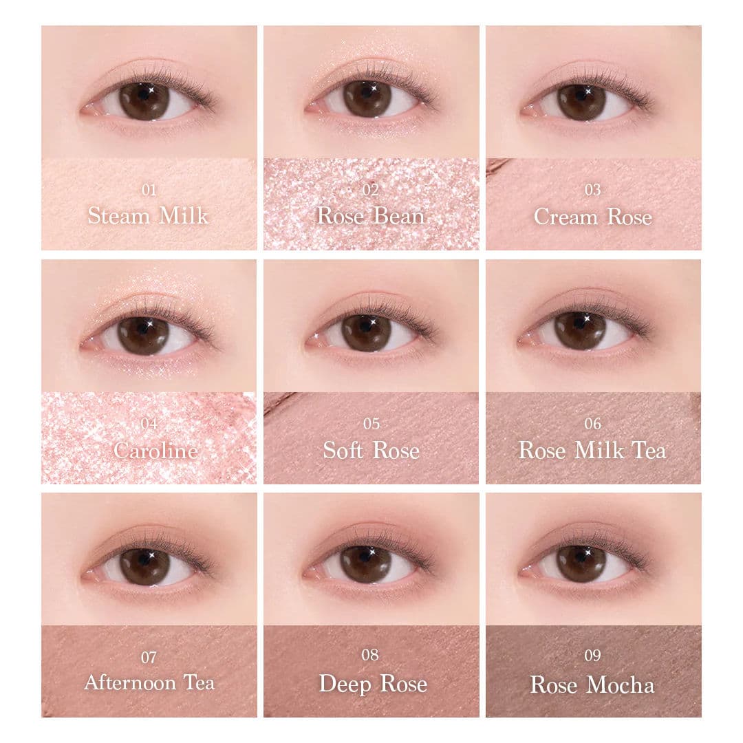 Shadow Palette Rose Milk Tea Collection 7