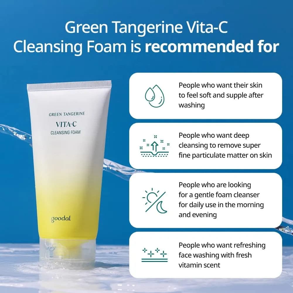 Green Tangerine Vita C Cleansing Foam 2