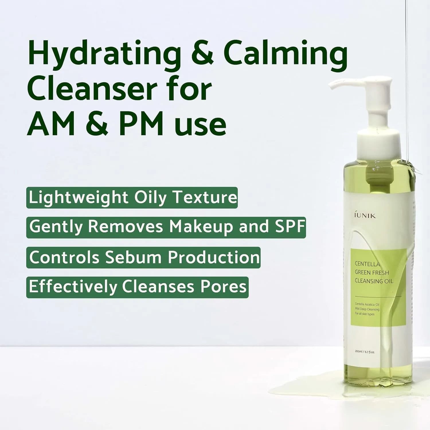 Centella Green Fresh Cleansing Oil 3