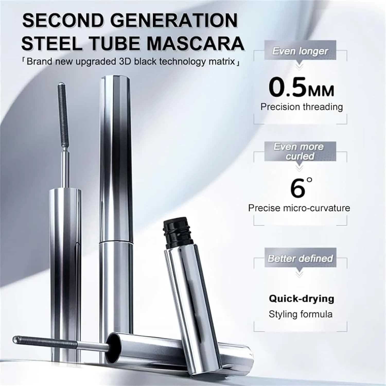 3D Curling Eyelash Iron Mascara - Curly 5