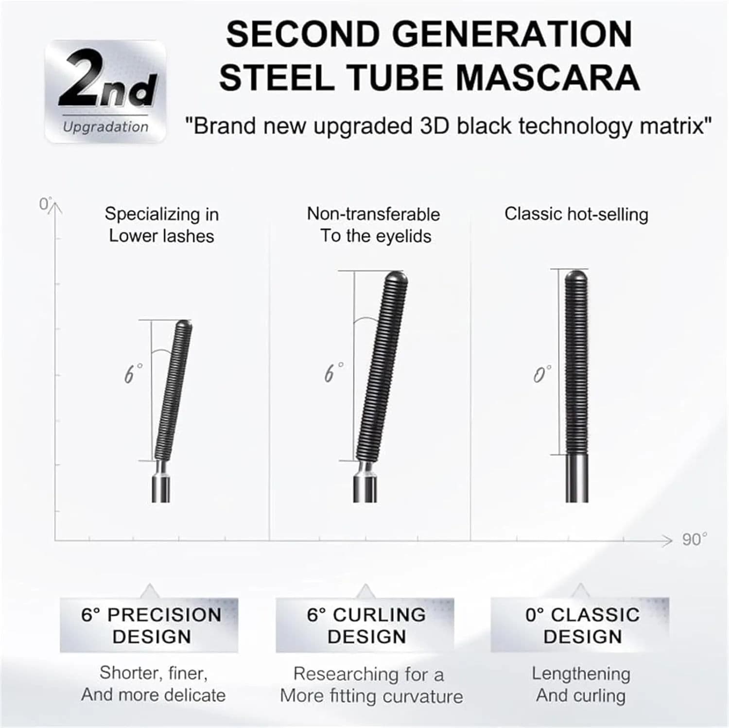 3D Curling Eyelash Iron Mascara - Curly 4