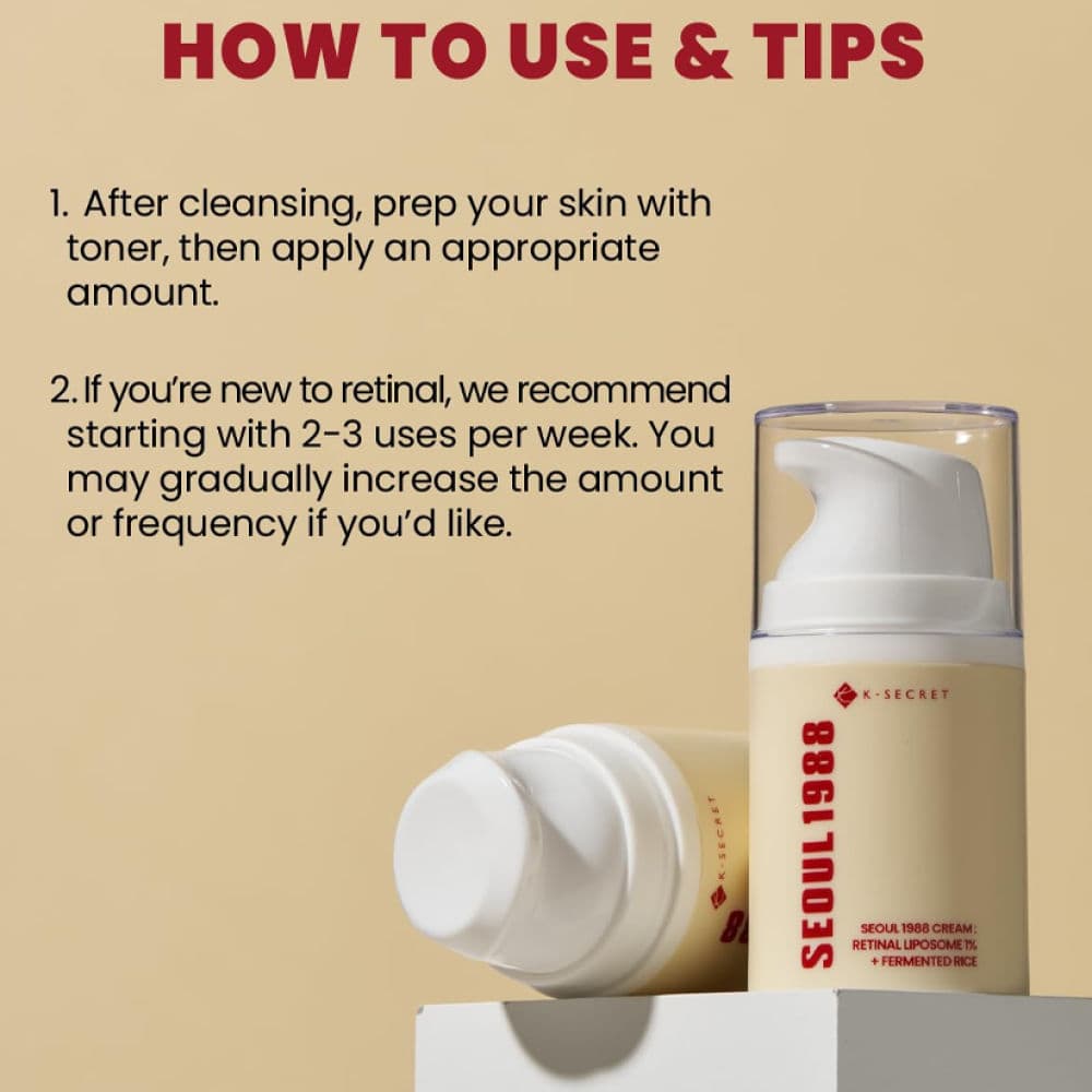 SEOUL 1988 Cream : Retinal Liposome 1% + Fermented Rice 7