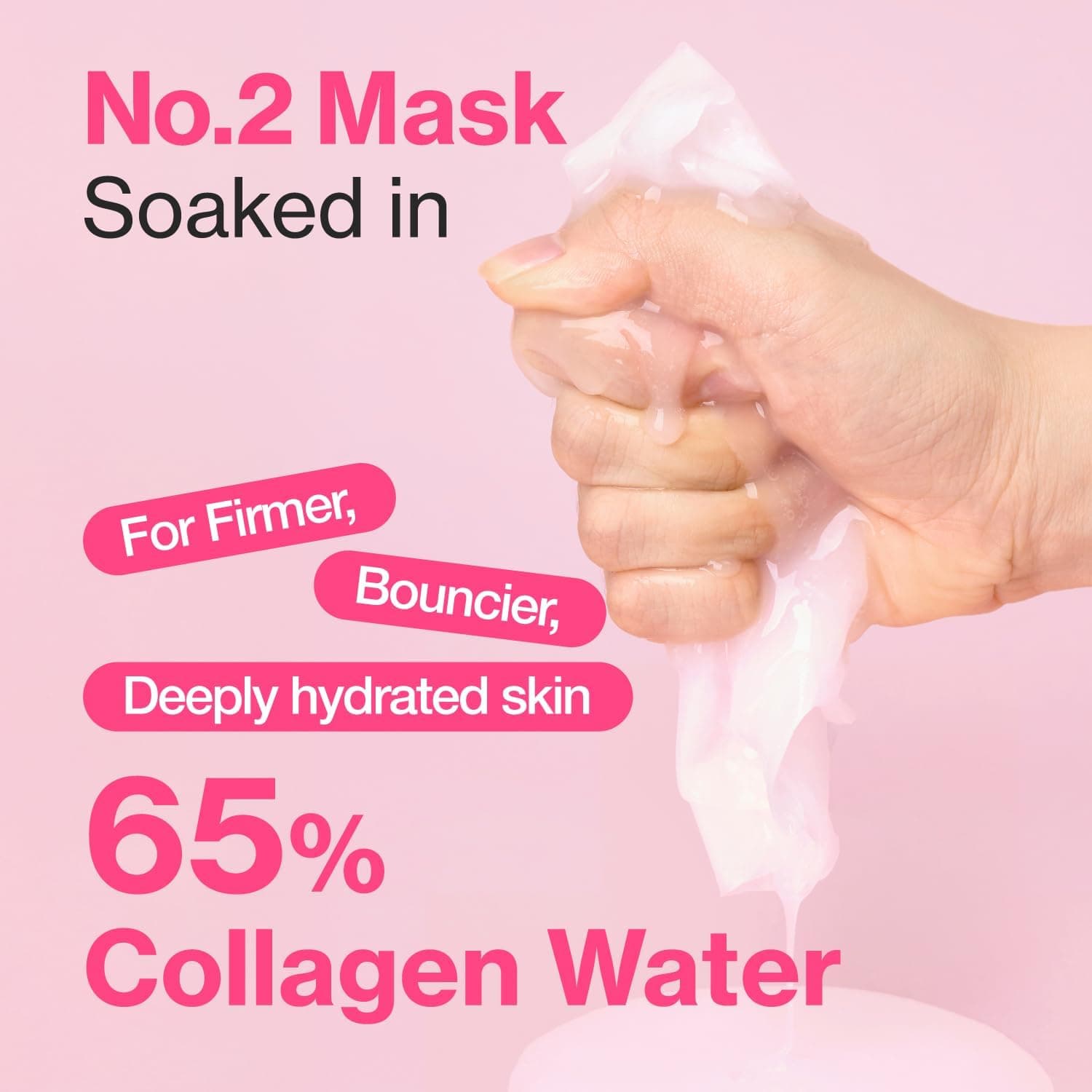 No.2 Rose PDRN Collagen Plumping Sheet Mask 2