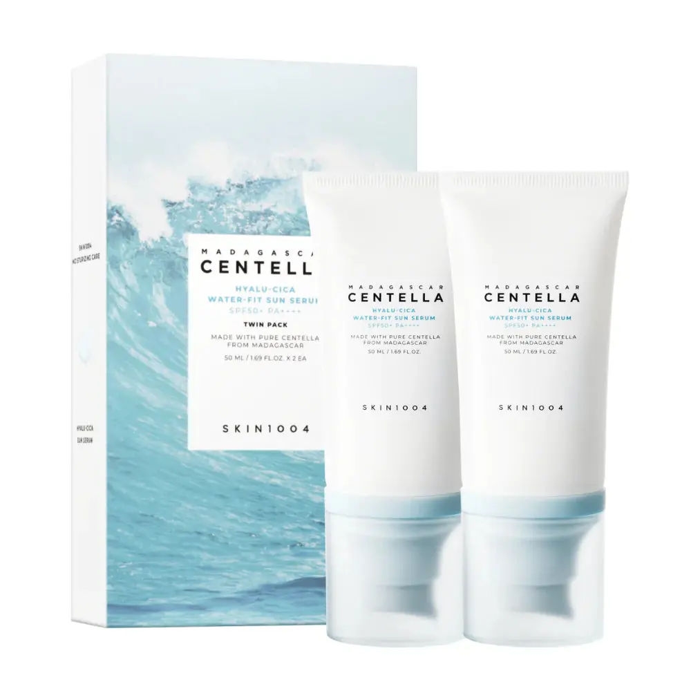 Madagascar Centella Hyalu-Cica Water-Fit Sun Serum Twin Pack