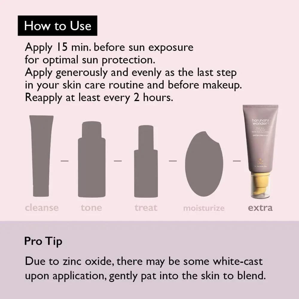 Black Rice Pure Mineral Relief Daily Sunscreen 3